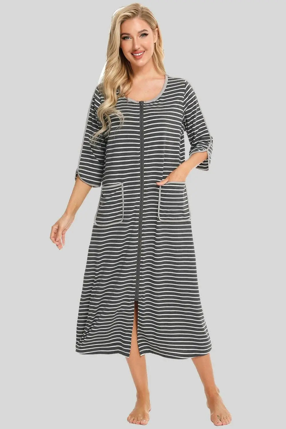 Elegant sheer night dress with pockets - Love Salve